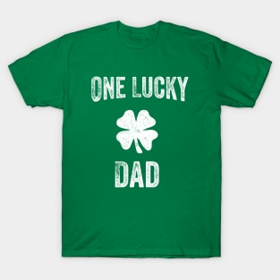 One Lucky Dad Vintage St Patrick Day T-Shirt